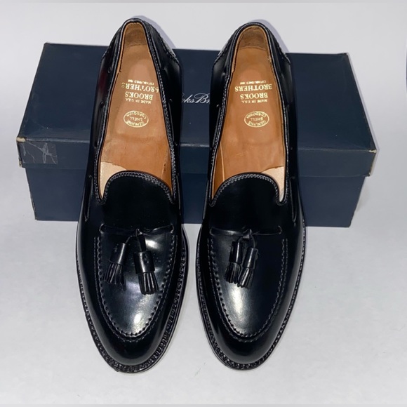 Brooks Brothers Alden Cordovan Shell Leather Loafers Dress Shoes 